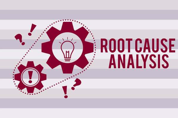 Conceptual hand writing showing Root Cause Analysis. Business photo text Method of Problem Solving Identify Fault or Problem