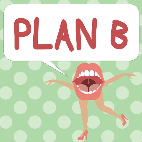 Handschrift Textschreiben Plan b. Konzept, d.h. Backup-Plan oder Strategie detaillierter Vorschlag, etwas zu tun — Stockfoto