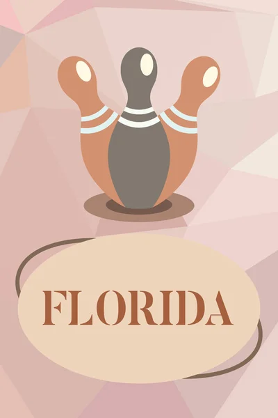 Escribiendo una nota que muestra Florida. Foto de negocios mostrando Estado en la región sureste de Estados Unidos Lugar soleado Playas —  Fotos de Stock