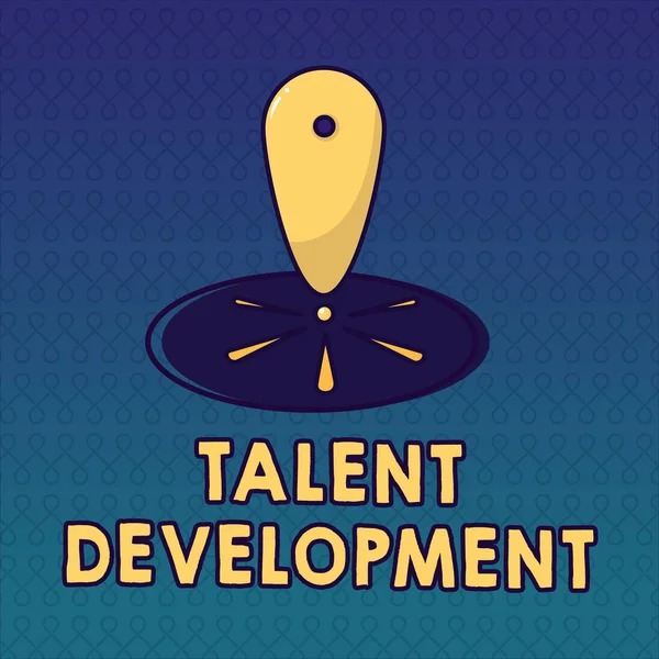 Texto manuscrito Desarrollo del Talento. Concepto significado Construcción de habilidades Habilidades Mejora del Líder Potencial —  Fotos de Stock