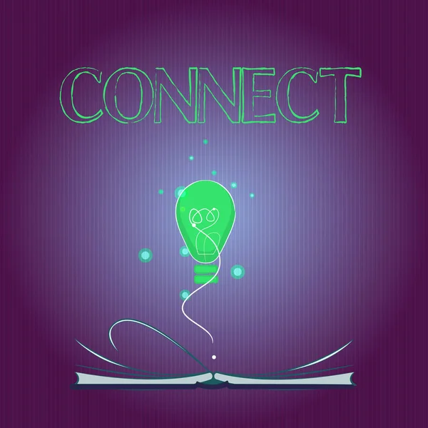 Texto de escritura de palabras Connect. Concepto de negocio para estar juntos Contacto Asociado Relacionar Redes comunicarse — Foto de Stock