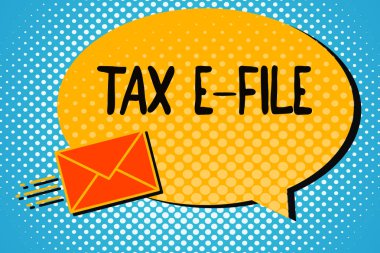 El yazısı metin vergi E dosyası. Vergi belgeleri bize Internal Revenue Service için gönderme sistemi anlam kavramı