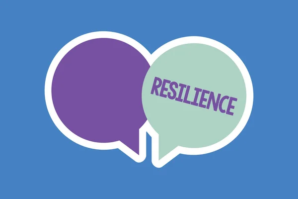 Parola scrittura testo Resilienza. Concetto di business per la capacità di recuperare rapidamente dalle difficoltà Persistenza — Foto Stock