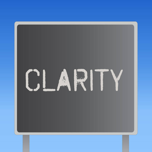 Текст слова ясность. Бизнес-концепция для того, чтобы быть понятным понятным и понятным
