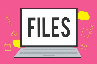 Dosyaları gösterilen Not yazma. Gevşek kağıtları birlikte orderr kolay başvurusunda tutmak için klasör kutusuna vitrine iş fotoğraf