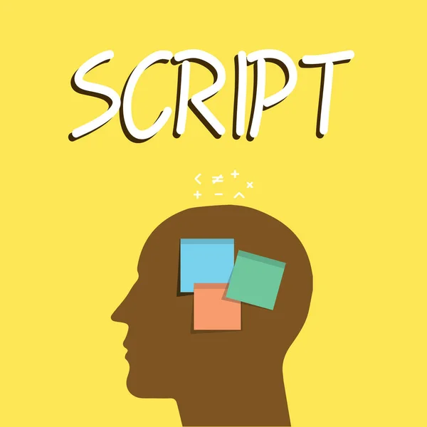 Scrivere una nota che mostra Script. Foto aziendale che mostra la scrittura a mano come distinta dalla stampa di caratteri scritti di gioco — Foto Stock