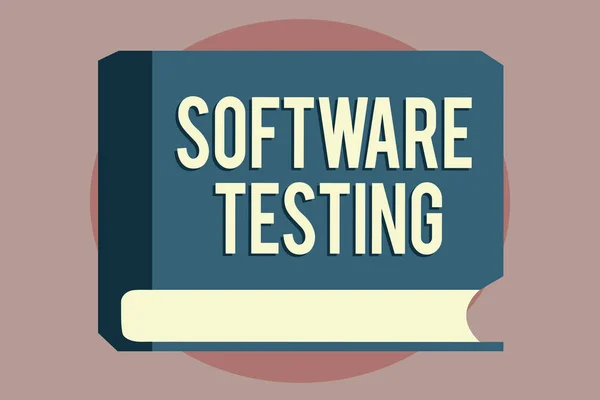 Word writing text Software Testing. Business concept for investigation provide information about the quality of it