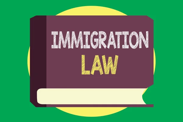 Handskrift text skriver invandringslagstiftningen. Begrepp som betyder emigrationen av en medborgare ska vara tillåtet att göra resor — Stockfoto