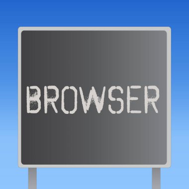 Word yazma metin tarayıcı. Bilgisayar program grafik kullanıcı arabirimini görüntüleme Html dosyaları için iş kavramı