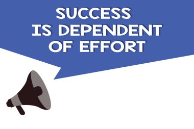 El yazısı metin başarı olduğunu bağımlı bir çaba. Başarılı kalıcı kalmak için yapmak çaba anlam kavramı