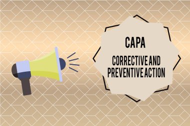 Capa düzeltici ve önleyici eylem yazma el yazısı metin. Etmemektedir ortadan kaldırılması anlamına gelir kavramı