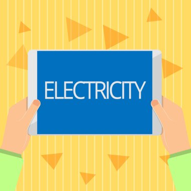 El yazısı metin elektrik. Enerji yüklü parçacıklar varlığını ortaya çıkan formu anlam kavramı