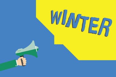 El yazısı metni kış yazma. Kavram anlamı en soğuk sezon yılın Kuzey yarımkürede Şubat