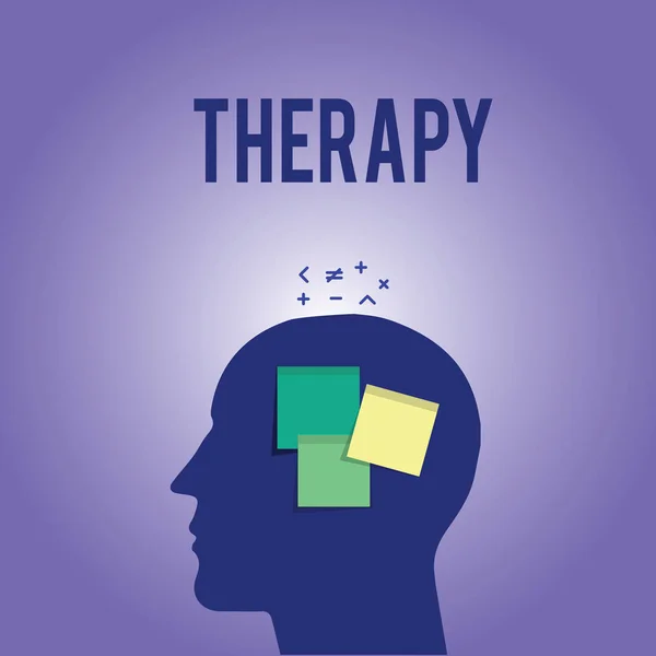 Word writing text Therapy. Business concept for Treatment intended to relieve or heal a disorder Healthcare — Stock Photo, Image