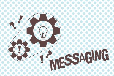 Mesajlar gösterilen Not yazma. İletişim başkalarıyla üzerinden ileti manifatura sohbet vitrine iş fotoğraf