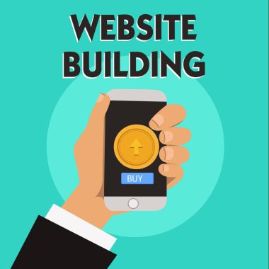 Kelime yazma web sitesi binası. Sayfaların inşasına izin veren araçlar için iş konsepti