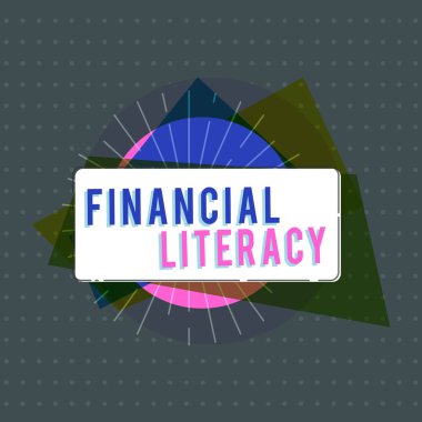 Mali Edebiyat 'ı gösteren bir yazı. Kavramsal fotoğraf paranın nasıl işlediği hakkında anlaşılabilir ve bilgili