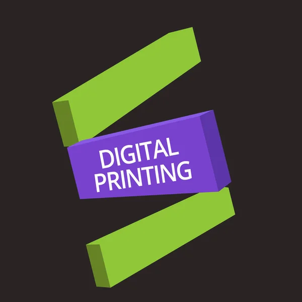Цифровая печать. Бизнес-концепция для цифровых изображений непосредственно на различные носители информации — стоковое фото