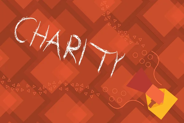 Konzeptionelle Handschrift, die Wohltätigkeit zeigt. Unternehmen Foto Text Organisation helfen, Geld für die Unterstützung zeigen in Not zu sammeln — Stockfoto