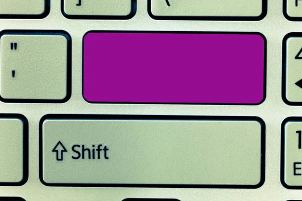 Návrh obchodní koncept prázdná šablona kopie prostoru text pro web, reklama, samostatný klávesová záměr vytvořit počítač zprávu, stisknutím klávesy klávesnice idea — Stock fotografie