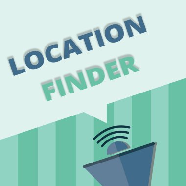 Kelime yazma yeri bulucu. Seçili bir yerin adresini bulmak için A servisinin iş konsepti