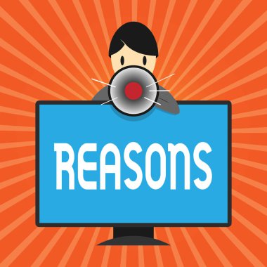 Kavramsal el nedenleri gösterilen yazma. Açıklamalar gerekçelerini neden olan bir eylem veya olay motivasyon için vitrine iş fotoğraf