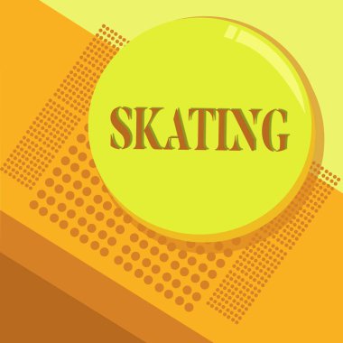 Metin yazma Word patinaj. İş kavramı eylem skate eğlenceli spor patenciler aktivite egzersiz eğlence için