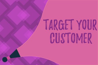 Hedef Your müşteri gösterilen Not yazma. Terzi pazarlama Saha tanımlama potansiyel tüketicilerin vitrine iş fotoğraf