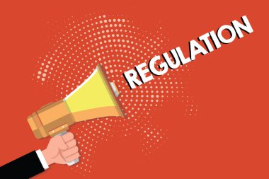 Yönetmelik gösterilen Not yazma. İş fotoğraf vitrine kural yasa ya da yaptı ve bir otorite tarafından tutulan yönergesi