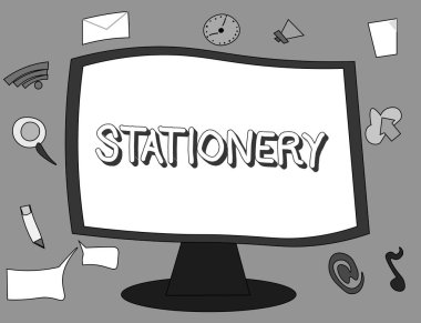 Word yazı metni ileti örneği. İş kavramı yazma ofis malzemeleri için zarflar kalem kalem işaretçileri kağıtları