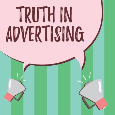 Word metin gerçek reklam yazma. İş kavramı pratik dürüst reklam tanıtım Propaganda için