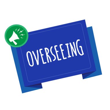 Kavramsal el Overseeing gösterilen yazma. İş fotoğraf metin nöbeti Organize iş emin olun doğru yapılıyor