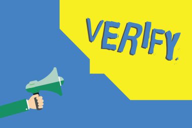 Doğrulama yazma el yazısı metin. Emin olun ya da bir şey gerçek accuratejustified olduğunu ispat anlam kavramı