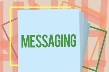 Mesajlar gösterilen Not yazma. İletişim başkalarıyla üzerinden ileti manifatura sohbet vitrine iş fotoğraf