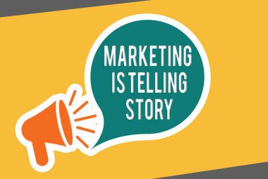 Kavramsal el pazarlama olduğunu söyleyen hikaye yazma. İş fotoğraf metin marka ürün veya hizmet içine nefes hayat