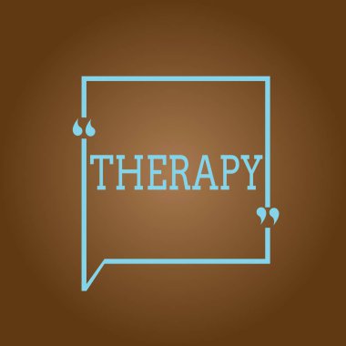 Kavramsal el terapi gösterilen yazma. İş fotoğraf tedavi vitrine rahatlatmak veya bir bozukluk sağlık tedavi amaçlı