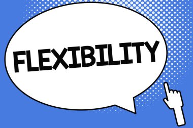 Kavramsal el esnekliğini göstererek yazma. Kolayca Stretching bozmadan modifiye bükme kalitesini vitrine iş fotoğraf