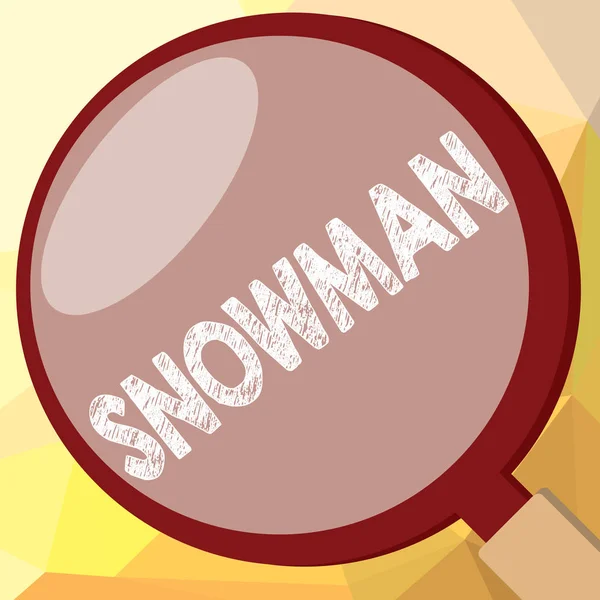雪だるまを示すメモを書きます。ビジネス写真圧縮された雪で作成された huanalysis 図の表現を紹介 — ストック写真