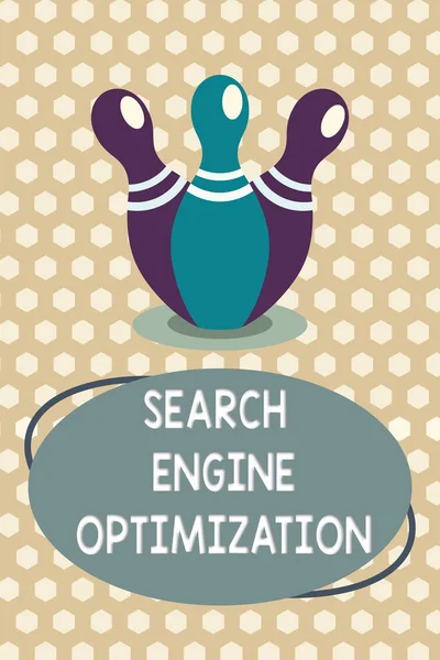 Word schrijven tekst Search Engine Optimization. Bedrijfsconcept voor het maximaliseren van het aantal ofwebsite bezoekers — Stockfoto