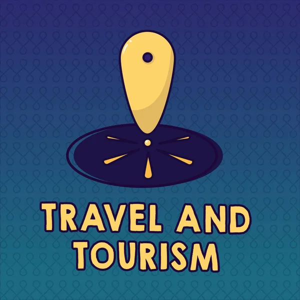 Handgeschreven tekst reizen en toerisme. Begrip betekenis van tijdelijke verplaatsing van personen naar bestemmingen of locaties — Stockfoto