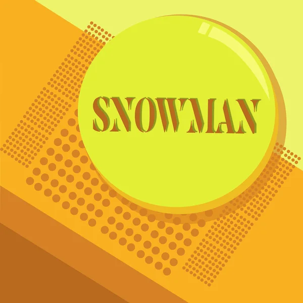 雪だるまのテキストの書き込みを単語します。圧雪で作成した huanalysis 図の表現のビジネス コンセプト — ストック写真