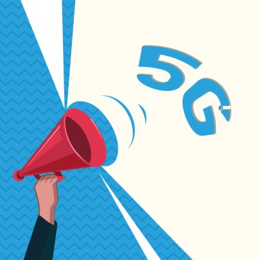 Word metin yazma 5g. Yeni nesil cep telefonu şebekeleri sonra 4g Lte hızlı hızlı bağlantı için iş kavramı