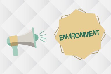 El yazısı metin çevre. Çevre koşulları anlam kavramı içinde gösteren bir hayvan veya bitki nızın