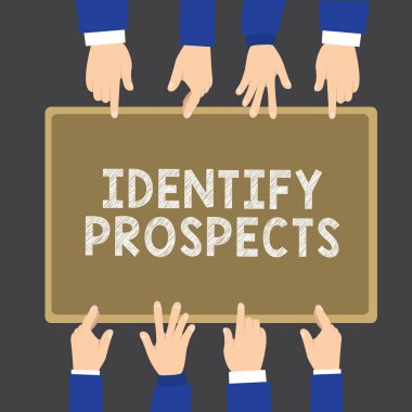 Prospects 'ı Tanımla notunu yazıyorum. Muhtemel müşteri İdeal Müşteri Müstakbel Bağışçıları