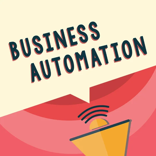 Handschrift tekst schrijven Business Automation. Concept betekent voor Digitale Transformatie Gestroomlijnd voor Eenvoud — Stockfoto