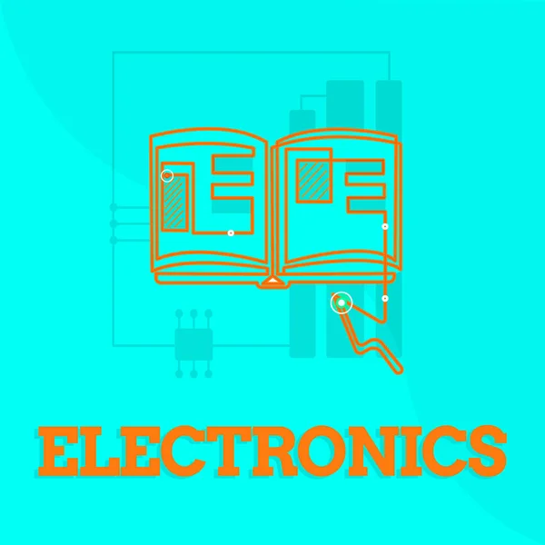 Segnale che mostra Elettronica. Foto concettuale Circuiti o dispositivi che utilizzano transistor microchip dispositivo digitale — Foto Stock