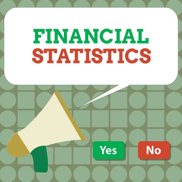 Textzeichen mit Finanzstatistik. Konzeptfotos Umfassende Bestands- und Strömungsdaten eines Unternehmens — Stockfoto