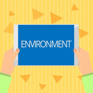 El yazısı metin çevre. Çevre koşulları anlam kavramı içinde gösteren bir hayvan veya bitki nızın