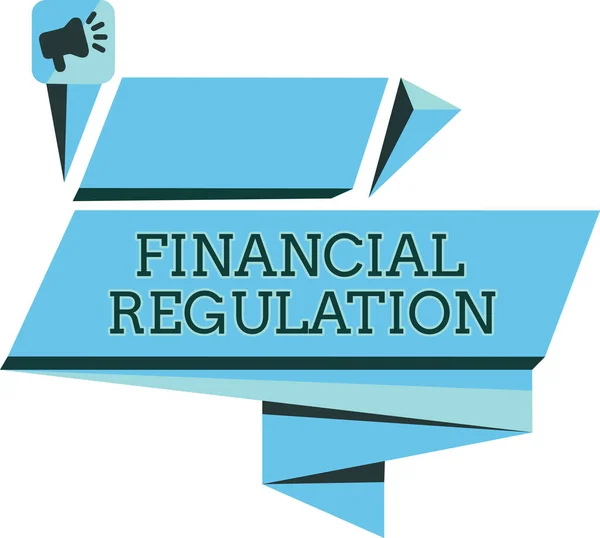 Rukopis Finanční nařízení. Cílem konceptu je zachovat integritu finančního systému — Stock fotografie