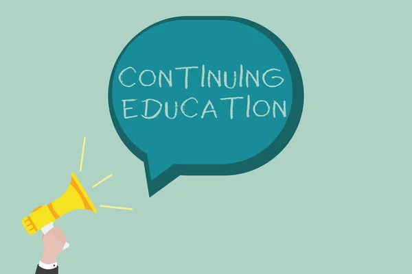 Word writing text Continuing Education. Business concept for Continued Learning Activity professionals engage in — Stock Image Word writing text Continuing Education. Business concept for Continued Learning Activity professionals engage in Stock Picture